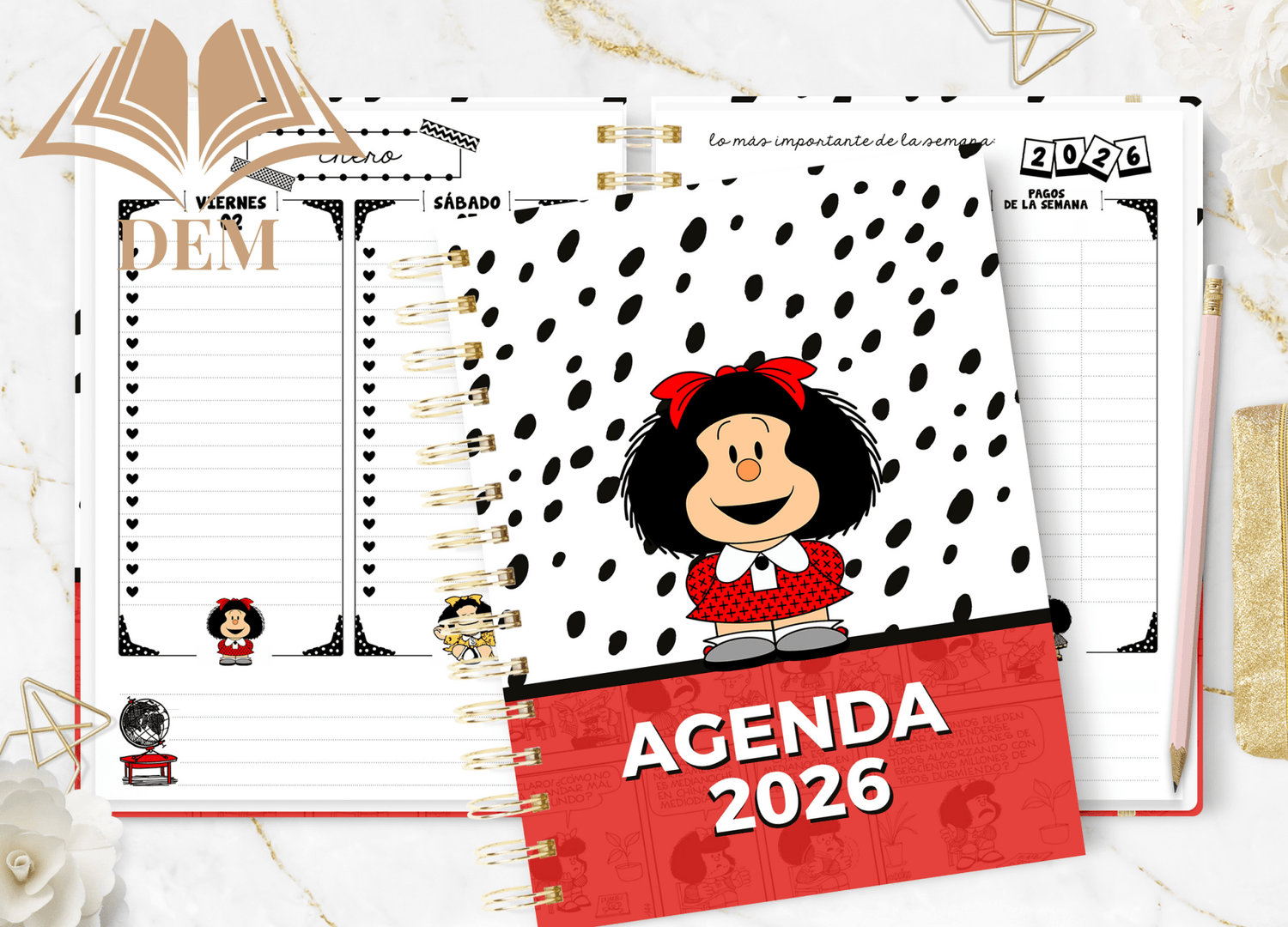 Agendas y Planners Personajes