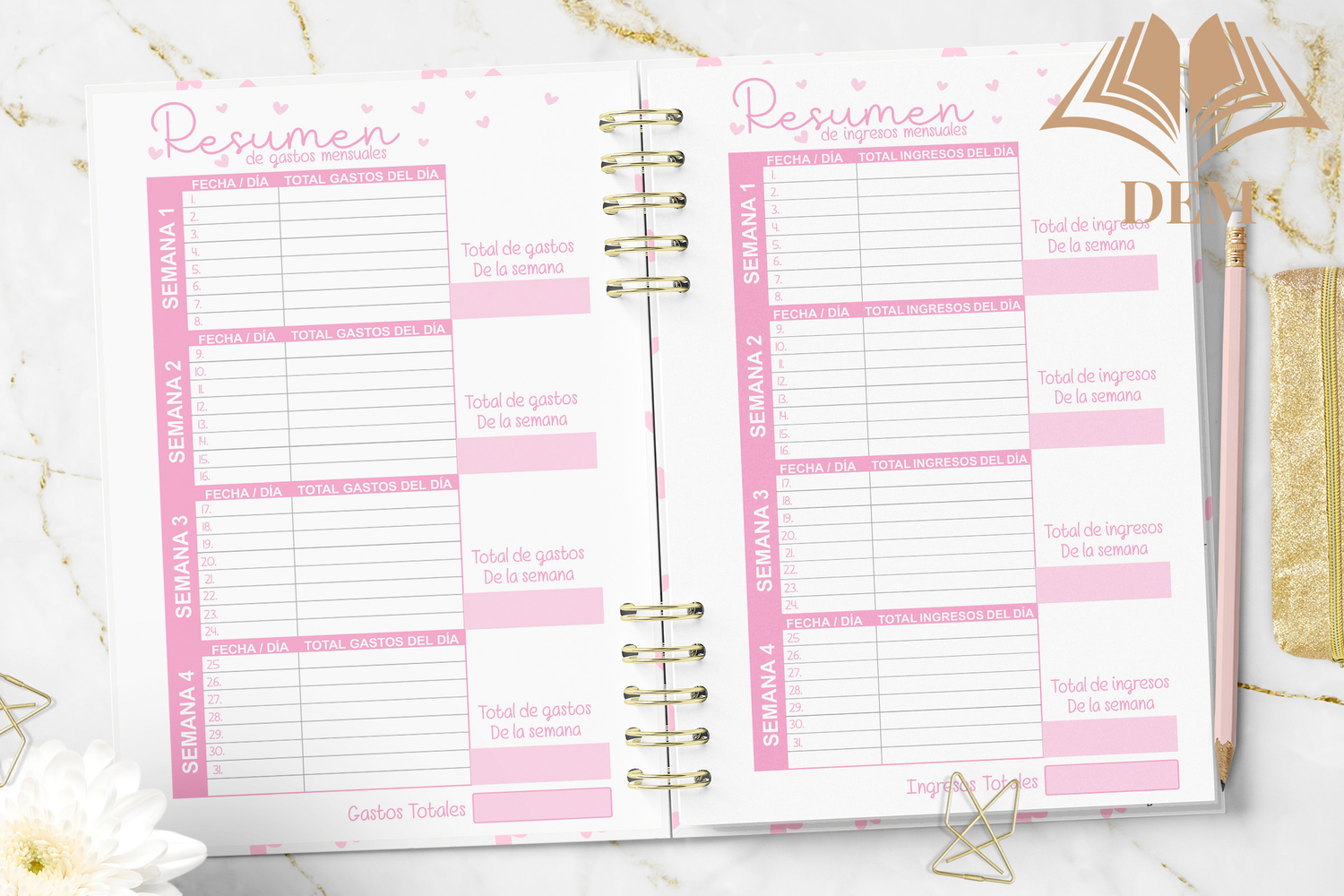 Planificadores de Gastos - ImpresionesDEM