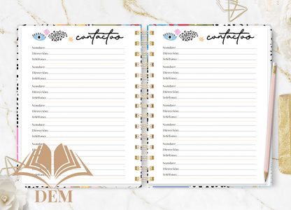 Agenda 2026 Art Vibes – Diseño Diario Personalizado - ImpresionesDEM