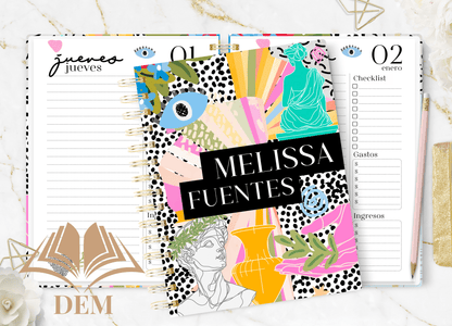 Agenda 2026 Art Vibes – Diseño Diario Personalizado - ImpresionesDEM