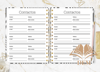 Agenda 2026 Formato Diario Ejecutiva Black Tint - ImpresionesDEM