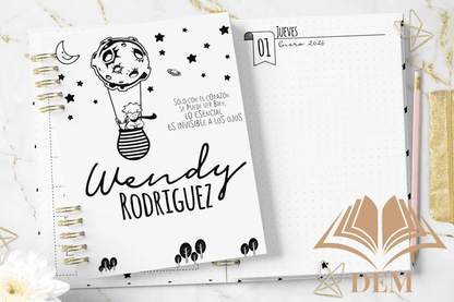 Agenda Diaria 2026 "El Principito" Personalizada - Diseño Exclusivo y Tapa Dura - ImpresionesDEM