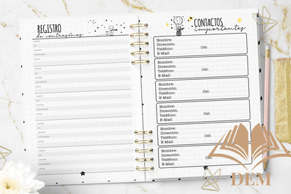 Agenda Diaria 2026 "El Principito" Personalizada - Diseño Exclusivo y Tapa Dura - ImpresionesDEM