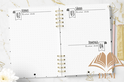 Agenda Diaria 2026 "El Principito" Personalizada - Diseño Exclusivo y Tapa Dura - ImpresionesDEM